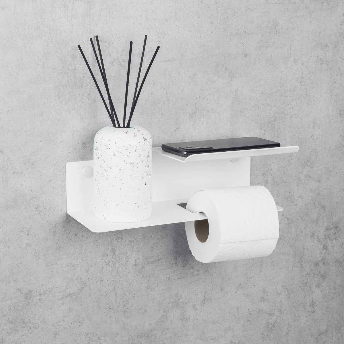 Toilettenpapierhalter mit Regal Line Flex
