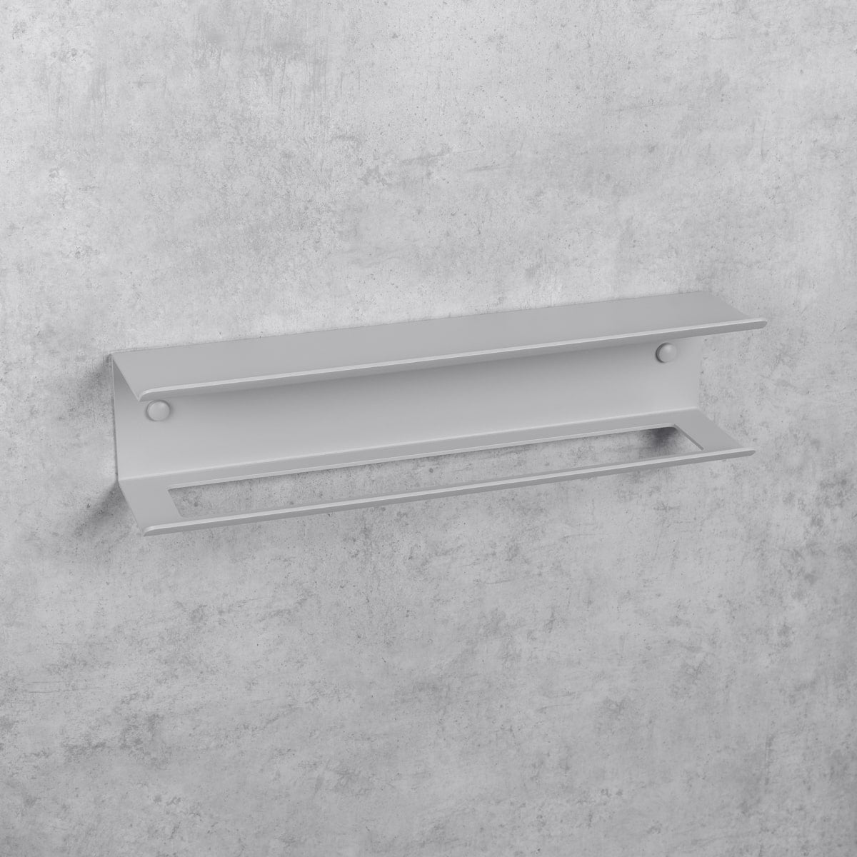 grey Towel Rack with Shelf Pody