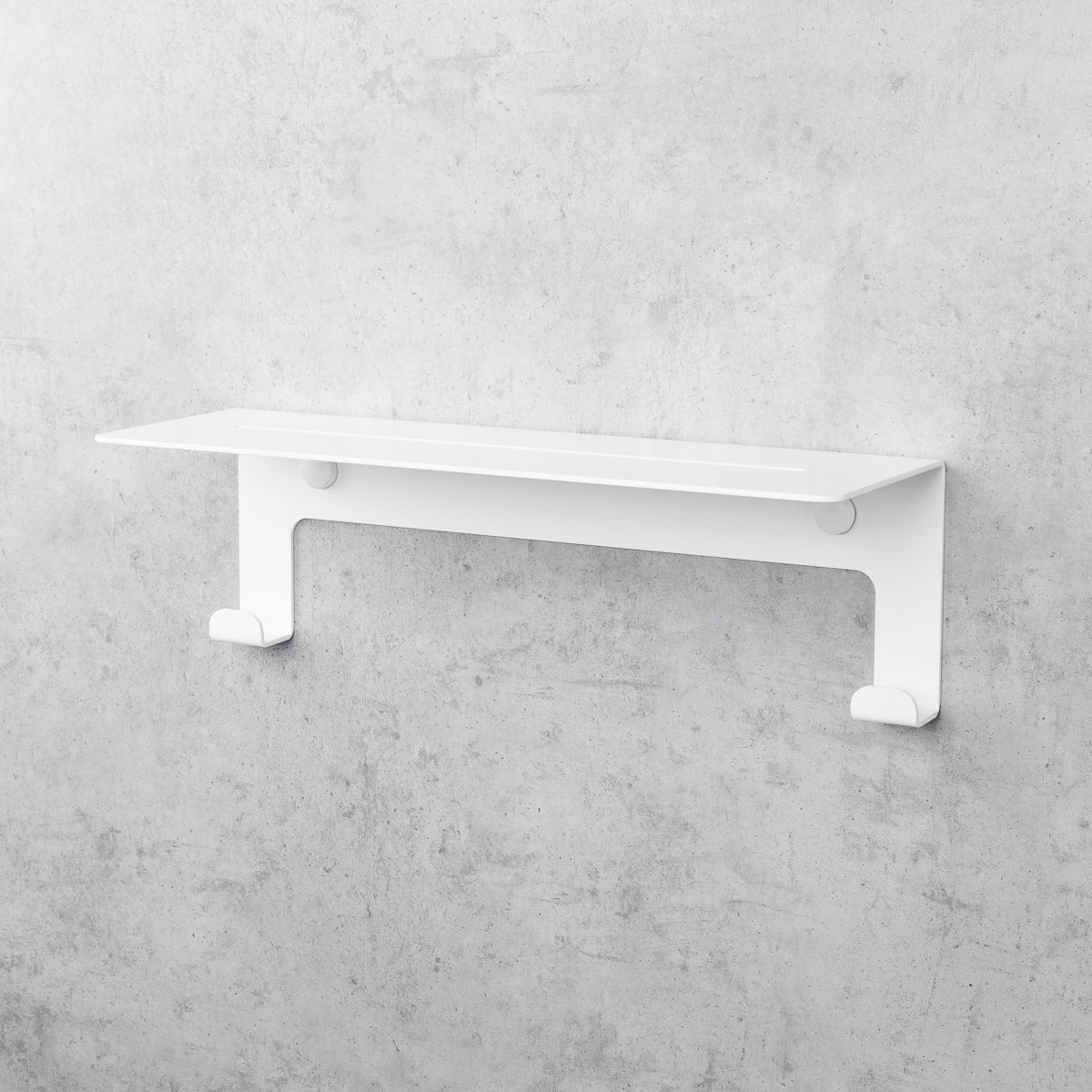 white floating shower shelf Grohys