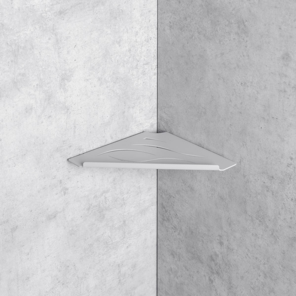 grey corner shower shelf Phusy