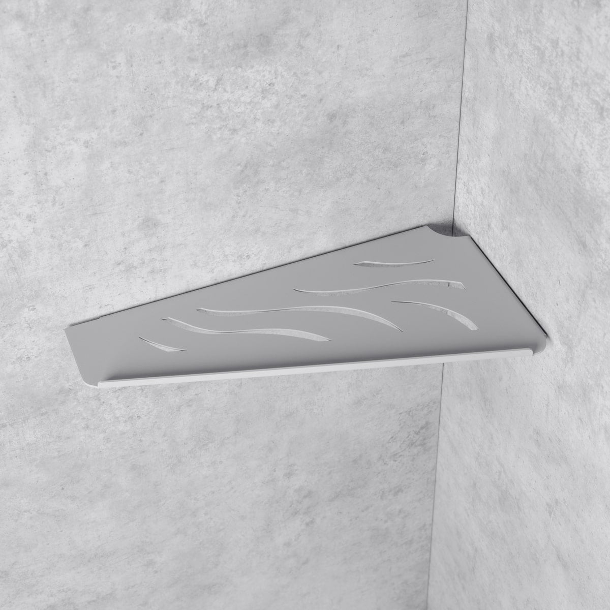 gris ètagère d'angle pour douche navette