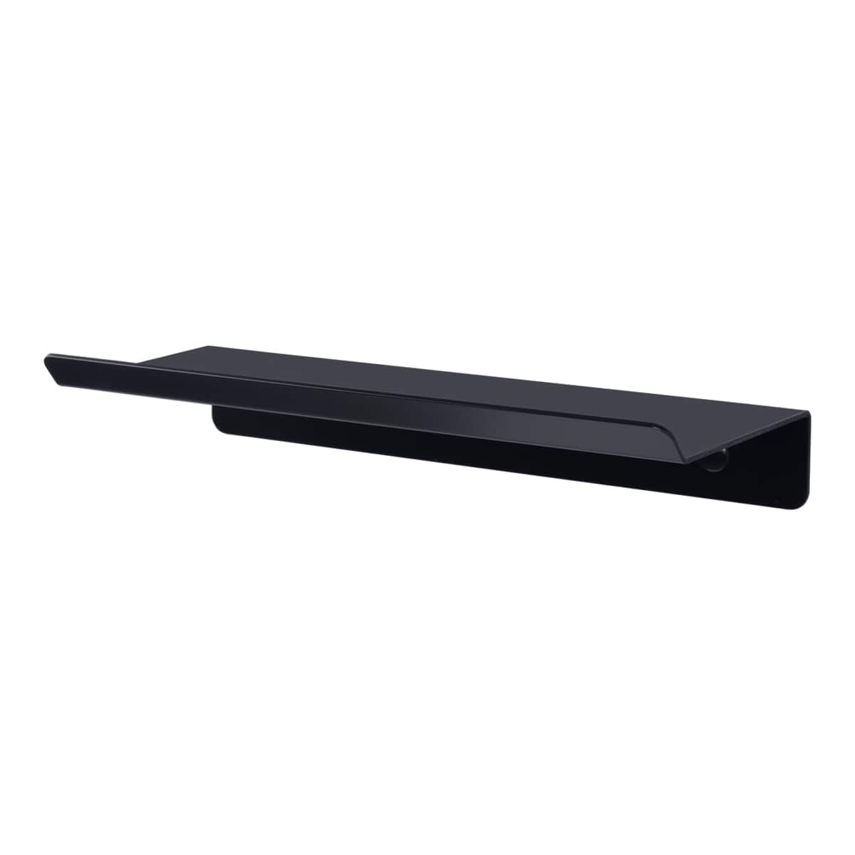 black floating shower shelf Plain