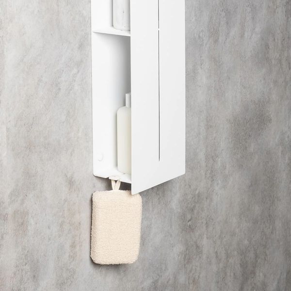 Raft organizator pentru baie DASKE Continental MAX alb 1150 mm