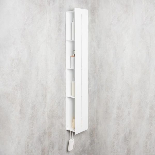 Raft organizator pentru baie DASKE Continental MAX alb 1150 mm