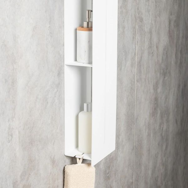 Raft organizator pentru baie DASKE Continental MAX alb 1150 mm