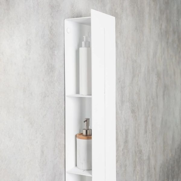 Raft organizator pentru baie DASKE Continental MAX alb 1150 mm