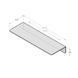 Raft de duș DASKE ELEGANCE alb 600 mm